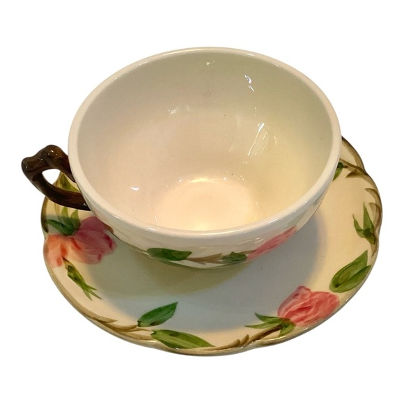 Vintage Franciscan Desert Rose Tea Cup with Saucer USA Coffee Mug Set - Picture 6 of 8